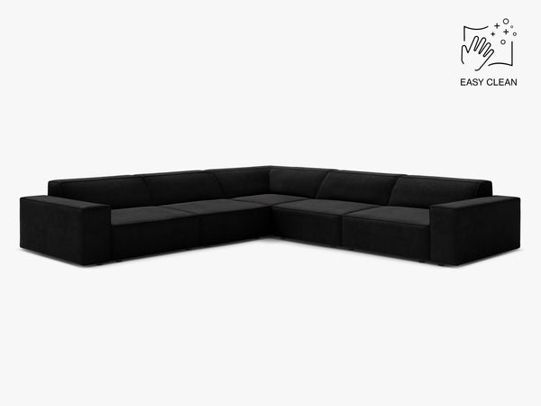 Symmetrical Corner Sofa with Modular Design & Medium-Soft Comfort W283