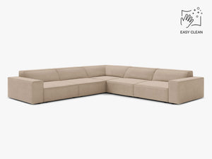 Symmetrical Corner Sofa with Modular Design & Medium-Soft Comfort W283