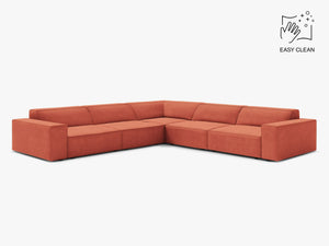 Symmetrical Corner Sofa with Modular Design & Medium-Soft Comfort W283