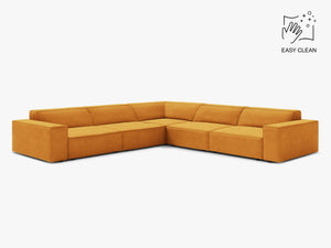Symmetrical Corner Sofa with Modular Design & Medium-Soft Comfort W283