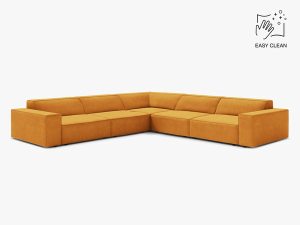 Symmetrical Corner Sofa with Modular Design & Medium-Soft Comfort W283