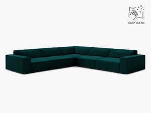 Symmetrical Corner Sofa with Modular Design & Medium-Soft Comfort W283