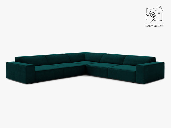 Symmetrical Corner Sofa with Modular Design & Medium-Soft Comfort W283