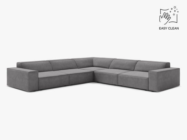 Symmetrical Corner Sofa with Modular Design & Medium-Soft Comfort W283