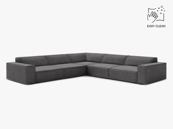 Symmetrical Corner Sofa with Modular Design & Medium-Soft Comfort W283