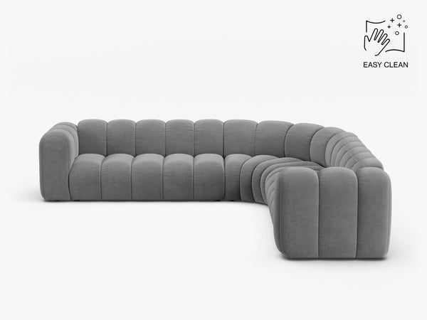 Large Modular Corner Sofa with Rounded Design & Deep Seating W309