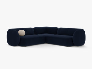 Symmetrical Corner Sofa with Curved Design & Soft Comfort W252