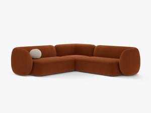 Symmetrical Corner Sofa with Curved Design & Soft Comfort W252