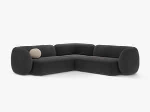 Symmetrical Corner Sofa with Curved Design & Soft Comfort W252