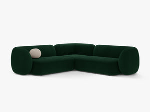Symmetrical Corner Sofa with Curved Design & Soft Comfort W252