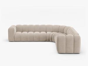 Large Modular Corner Sofa with Rounded Design & Deep Seating W309