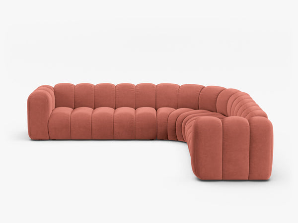 Large Modular Corner Sofa with Rounded Design & Deep Seating W309
