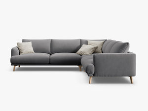 Symmetrical Corner Sofa – Modern Minimalist Deep Seating Couch W280