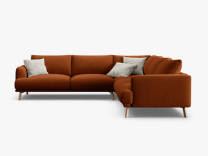 Symmetrical Corner Sofa – Modern Minimalist Deep Seating Couch W280
