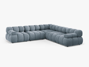 Modular Corner Sofa with Rounded Design & Medium-Soft Comfort W282