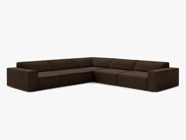 Symmetrical Corner Sofa with Modular Design & Medium-Soft Comfort W283