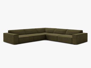Symmetrical Corner Sofa with Modular Design & Medium-Soft Comfort W283
