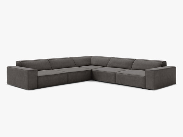 Symmetrical Corner Sofa with Modular Design & Medium-Soft Comfort W283