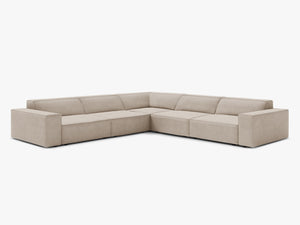 Symmetrical Corner Sofa with Modular Design & Medium-Soft Comfort W283