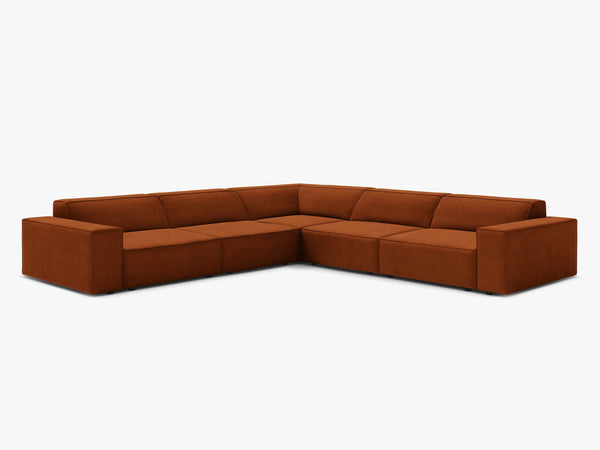 Symmetrical Corner Sofa with Modular Design & Medium-Soft Comfort W283