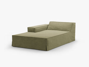 Ottoman Sofa Cover – Removable Linen-Effect Modular Slipcover L162