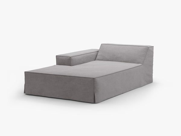 Ottoman Sofa Cover – Removable Linen-Effect Modular Slipcover L162
