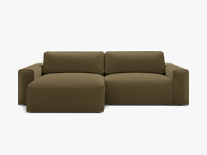 Corner Sofa Bed with Storage – Modern Convertible L-Shape Couch W246