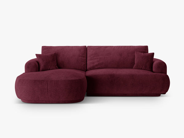 Modern Corner Sofa Bed – Retro Style Convertible L-Shape with Storage W271