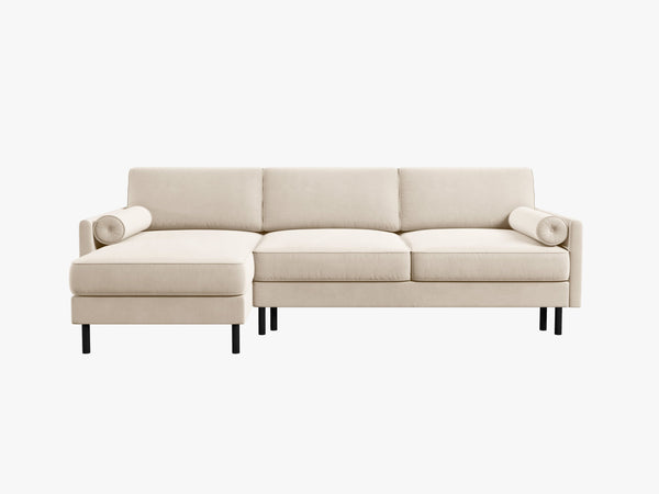 Convertible Corner Sofa Bed with Storage & Classic Design W212
