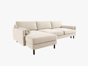 Convertible Corner Sofa Bed with Storage & Classic Design W212