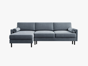 Convertible Corner Sofa Bed with Storage & Classic Design W212