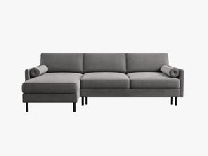 Convertible Corner Sofa Bed with Storage & Classic Design W212