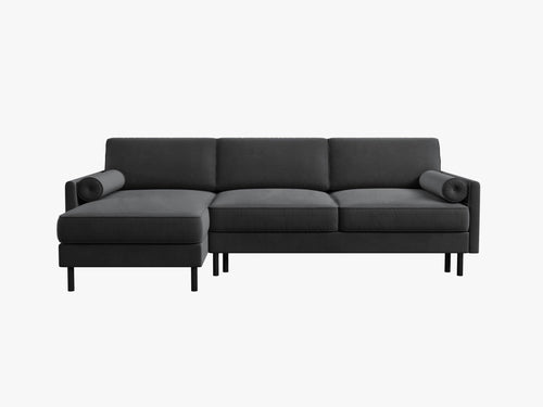 Convertible Corner Sofa Bed with Storage & Classic Design W212