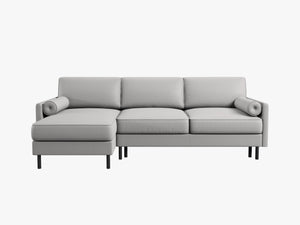 Convertible Corner Sofa Bed with Storage & Classic Design W212