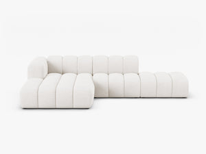 Modern Corner Sofa with Curved Design & Spacious Seating W299