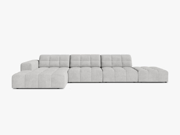 Large Corner Sofa with Deep Seating & Tufted Design W348