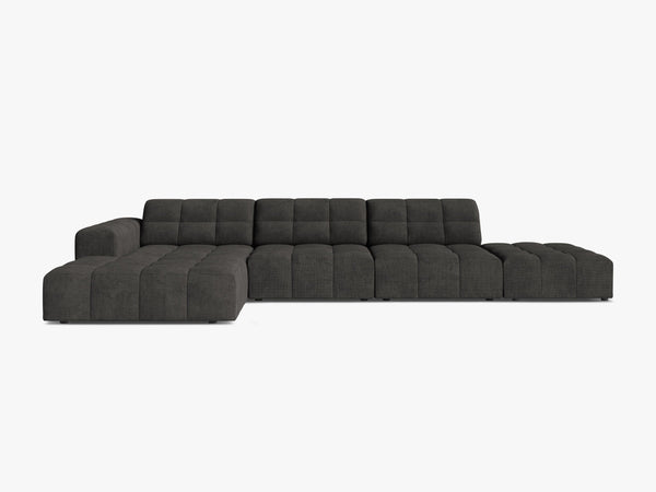 Large Corner Sofa with Deep Seating & Tufted Design W348