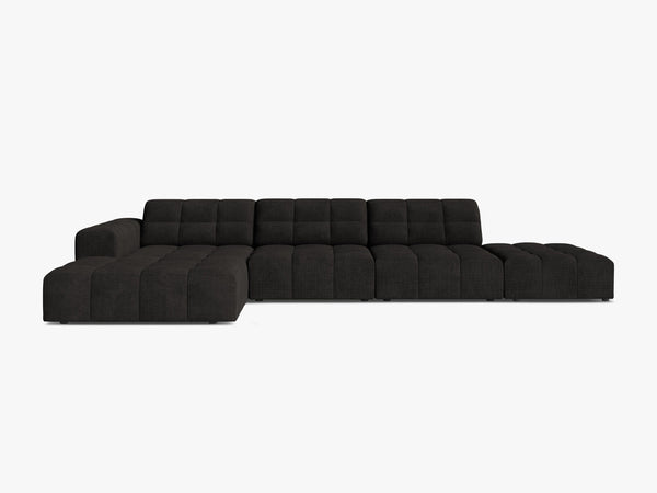 Large Corner Sofa with Deep Seating & Tufted Design W348