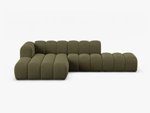 Modern Corner Sofa with Curved Design & Spacious Seating W299