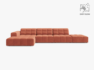 Large Corner Sofa with Deep Seating & Tufted Design W348