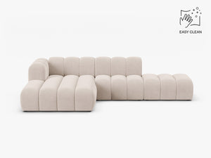 Modern Corner Sofa with Curved Design & Spacious Seating W299