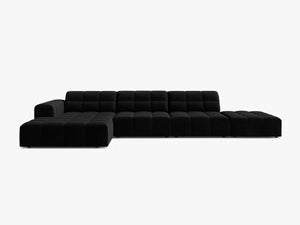 Large Corner Sofa with Deep Seating & Tufted Design W348