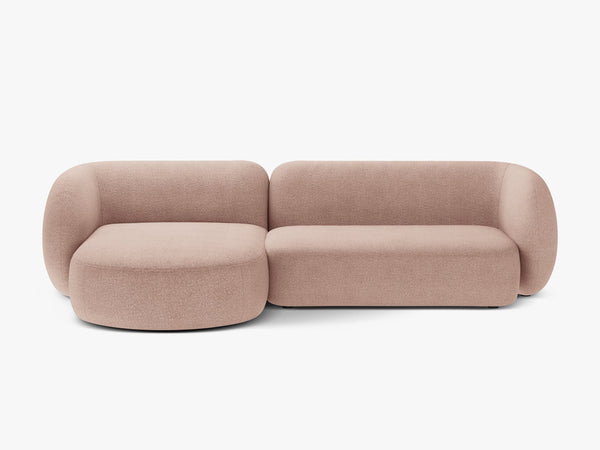 Corner Sofa with Chaise Lounge & Modern Curved Design W285