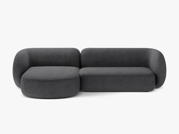 Corner Sofa with Chaise Lounge & Modern Curved Design W285