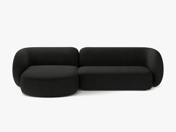 Corner Sofa with Chaise Lounge & Modern Curved Design W285