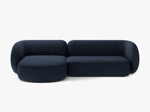 Corner Sofa with Chaise Lounge & Modern Curved Design W285