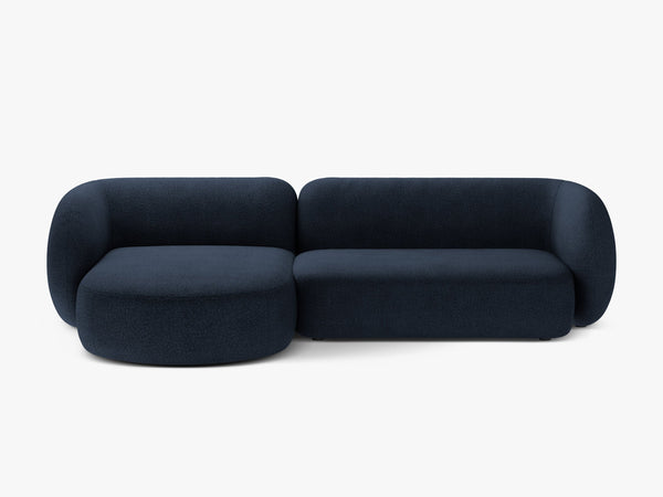 Corner Sofa with Chaise Lounge & Modern Curved Design W285