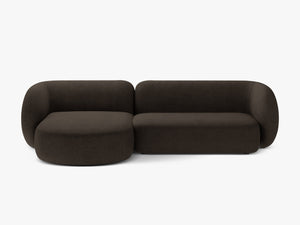 Corner Sofa with Chaise Lounge & Modern Curved Design W285