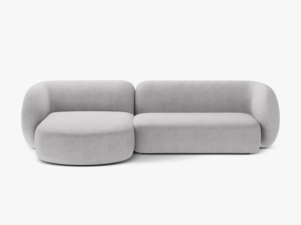 Corner Sofa with Chaise Lounge & Modern Curved Design W285