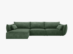 Large Corner Sofa with Deep Seating & Modern Cubic Design W308